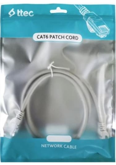 Ttec Kbl-ptch-20cmg Cat6 0.20mt Gri Utp Patch Kablo