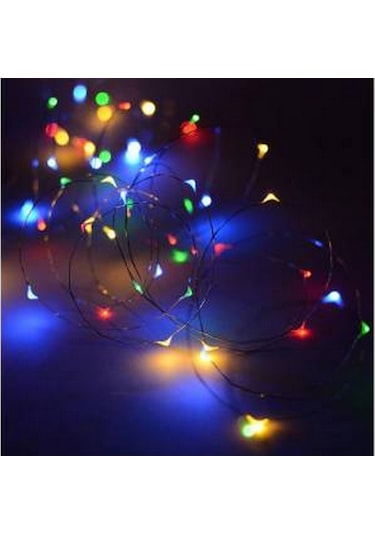 3Mt Karışık Renkli Pilli Peri Led Dekoratif Tel Led Işık