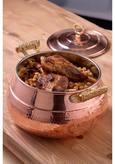 Emsan Göbeklitepe Bakır Güveç Tenceresi 18 Cm Bakır