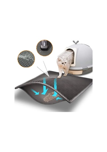 Moveevo Kedi Kumu Altlığı Dev Eva Çift Katmanlı Kedi Kum Pedi