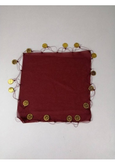 Bordo Şifon Halay Mendili 10 Adet