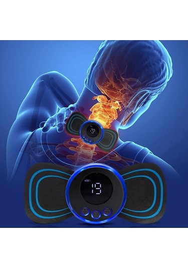 Dm Uzaktan Kumandalı Akıllı Boyun Masaj Aleti, Taşınabilir Elektrikli Servikal Masaj Cihazı Gri-siyah Gri - Siyah