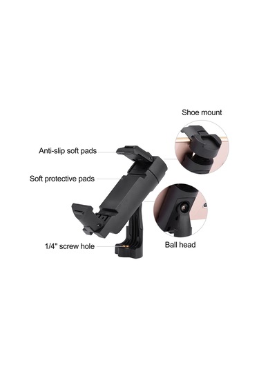 Singree 360 Dönebilir Katlanabilir Taşınabilir Telefon Tutucu - Tripod Adaptörlü