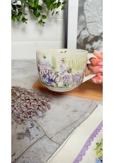 Gift'n'home Çay Ve Çorba İçin Büyük Kupa Harika Bir Hediye. 201512599 MAvi