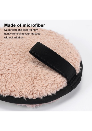 Teltree 3 Adet Yeniden Kullanılabilir Mikrofiber Makyaj Temizleme Pedi - Yüz Bakımı İçin Yıkanabilir Pamuklu Pedler
