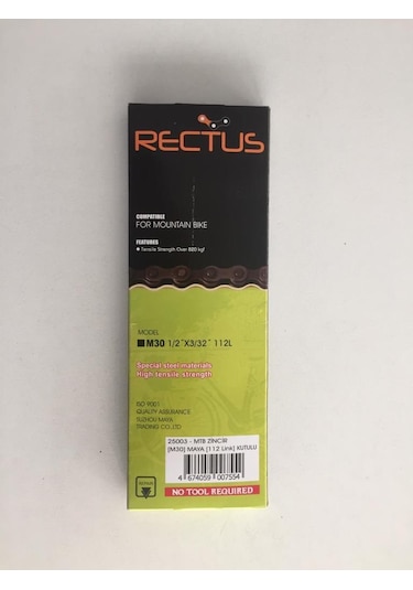 Kopmayan Vitesli Bisiklet Zinciri 112l Rectus Gri