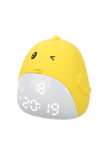 Yifomall Çocuklar İçin Tavuk Şekilli Dijital Alarm Saat, 3 Aydınlatma Modlu Gündüz/gece Lambası, Usb Şarjlı, Dokunmatik Kontrol, Oda Sıcaklığı Gösterici Diğer