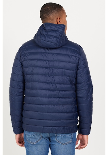 Erkek Lacı Standart Fit Normal Kesim Kapüşonlu Mont Lacı