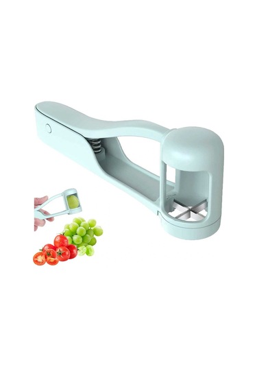 Fortunelane Abs+201 Mavi Paslanmaz Meyve Dilimleyici Üzüm Bölme Aleti Taze Meyve Mavi