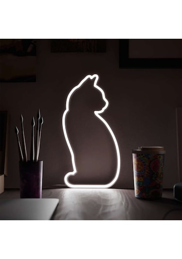 Just Mustard Cat Led Işık Çok Renkli