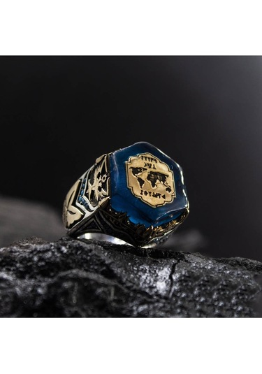 Islam Usta Tasarımı Miras Gümüş Erkek Yüzük