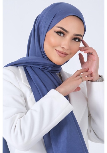 Harem Scarf Brisa Vual Şal - Koyu İndigo İndigo 924