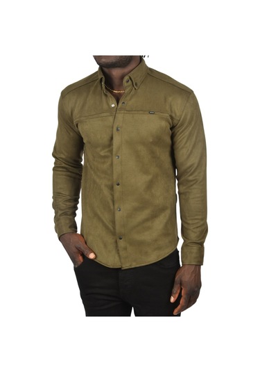 Deepsea Erkek Haki Çıtçıtlı Süet Gömlek 2500556 Haki Deepsea Erkek Haki Çıtçıtlı Süet Gömlek 2500556 Haki