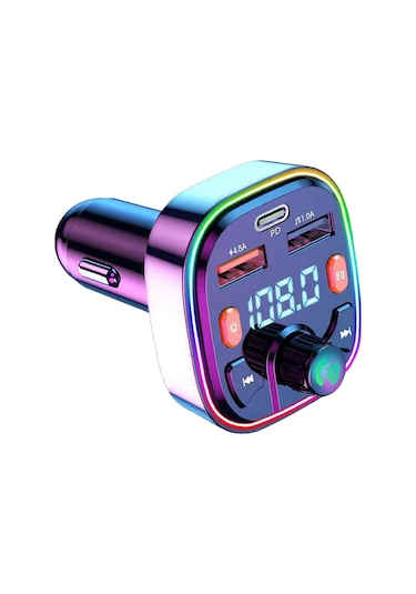 Suntek Bluetooth Fm Verici Hızlı Şarj Desteği Usb Disk Pd 2