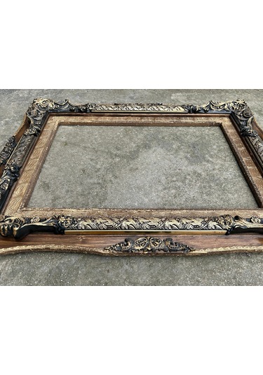 Dekoratif İşlemeli Ahşap Çerçeve 95x75cm 011