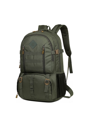 Lemestar Askeri Yeşil Dağcı Sırt Çantası - Geniş Hacimli, Bölümlü Organize Depolama Özellikli Outdoor Çanta Çok Renkli