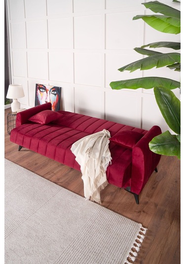 Kilim Mobilya Linda Koltuk Takımı 3 2 B B Bordo