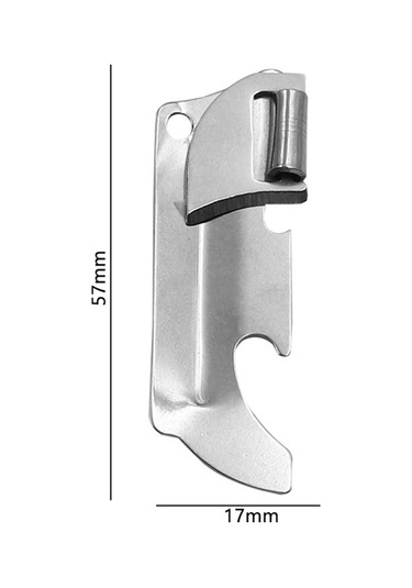 Cilalı Paslanmaz Çelik Konserve Açacağı Katlanabilir Gümüş