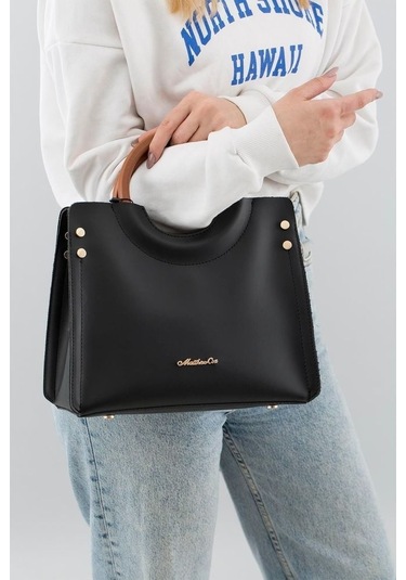 Matthew Cox Siyah Kadın El Çantası T765 001