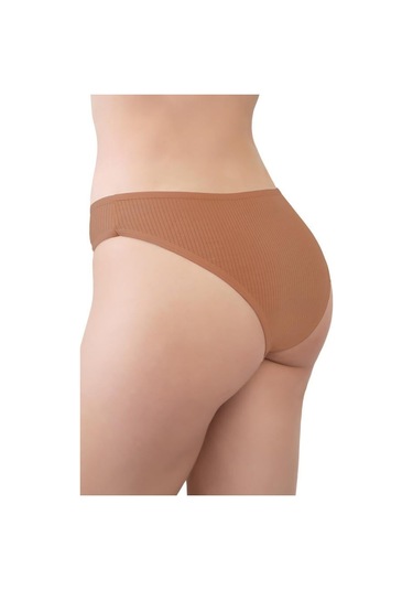 Kadın Pamuklu Ve Likralı Fitilli Kaşkorse Brezilya Külot 5'li Paket-2 Çok Renkli 2 Çok Renkli