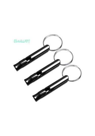 Siyah 3 Adet Acil Durum Düdüğü Süper Yüksek Sesle Tiz Ses Anahtarlık Sinyalizasyon Taşınabilir Açık Güvenlik Malzemeleri 56930656 Siyah Siyah