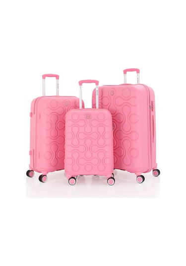 Mçs Üçlü Polipropilen Valiz Seti V376 S23sy1000029-set 00020 Pembe