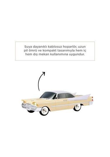 Torima D86 Klasik Araba Tasarımlı Bluetooth Hoparlör Bej