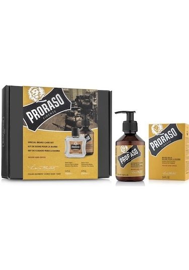 Proraso Wood & Spice Sakal Şampuanı 200 ML + Balsam 150 ML