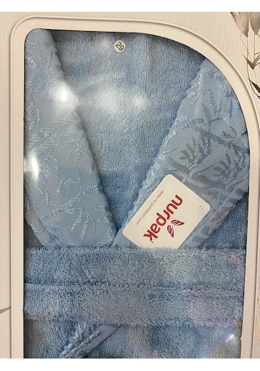 Nurpak Bambu Tek Bornoz Mavi