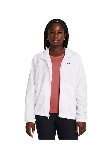 Under Armour Rival Sport Kadın Beyaz Kapüşonlu Ceket Beyaz