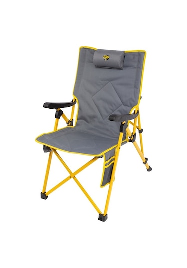 Comfort 3 Kademeli Katlanabilir Kamp Sandalyesi - Sarı Gri