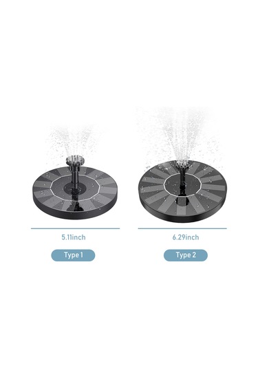 6 Nozullu 1w Serbest Daimi Su Güneş Çeşmesi Pompası