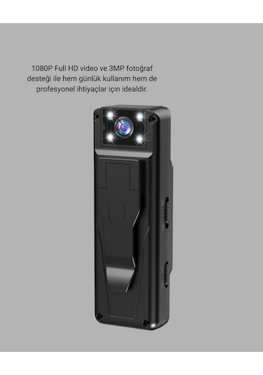 180 Derece Dönebilen Mini Kamera Full Hd Tft Ekran Hareket Sensörlü