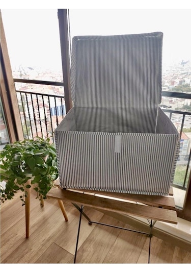 Daisyhome 5 Adet Kapaklı Kutu Hurç Maxi Boy 50 40 30 Çok Amaçlı Kutu Hurç