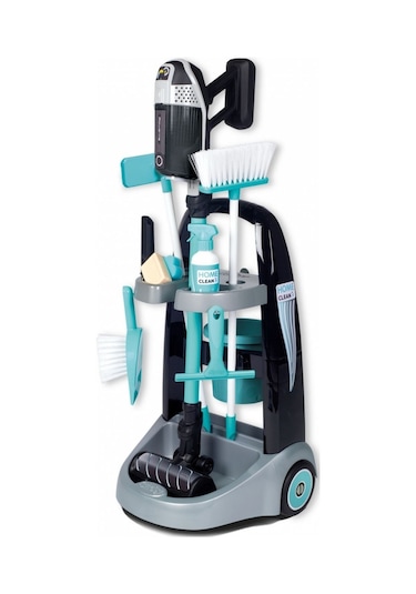 Smoby Rowenta Temizlik Seti Arabası Ve Elektrik Süpürgesi