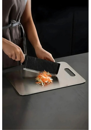 Perotti 90194 Cutmate Çelik Mutfak Kesme Tahtası 1302090194 Gri