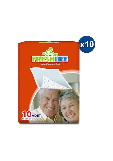Freshlife Yatak Koruyucu Örtü 10 x 10'lu 60 x 90 CM