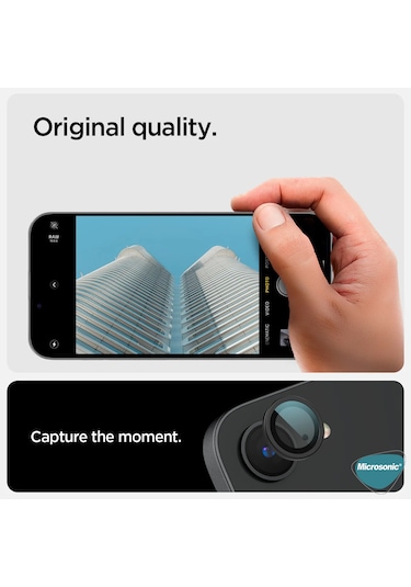 Microsonic Apple Uyumlu iPhone 17e Tekli Kamera Lens Koruma Camı Siyah
