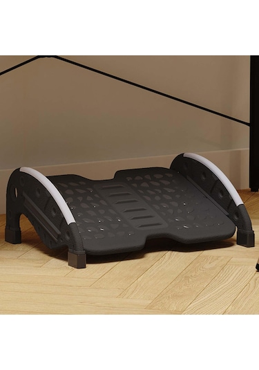 Suntek Masaj Yüzeyli Siyah Masa Altı Ayaklık Sallanan Statik Siyah