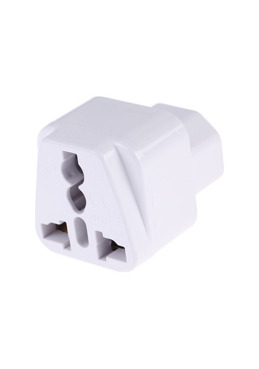 Taşınabilir Evrensel Soket - C14 Erkek Fiş Ups Pdu Apc Bilgisayar Sunucusu Güç Adaptörü Seyahat Şarj Cihazı Beyaz