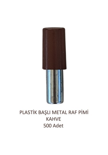 Plastik Metal Başlı Raf Pimi Kahve 500 Adet