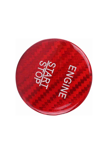 Geeroyoo Mercedes Benz Tüm Modeli Uyumlu Karbon Fiber Anahtar Yok Açma Düğmesi Kapak Kırmızı -  Radyan, Kolay Kurulum, Dayanıklı