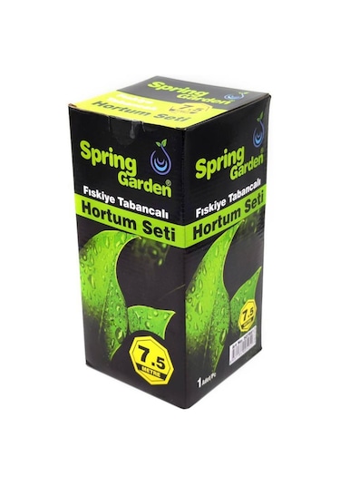 Spring Garden Fıskiye Tabancalı Spiralli Hortum Seti 7.5 Mt.