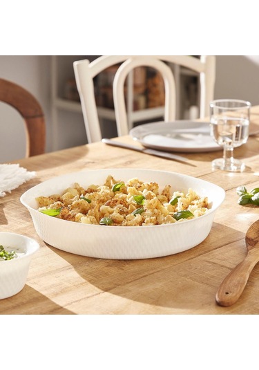 Luminarc Wavy Tart Kabı 28 Cm Beyaz