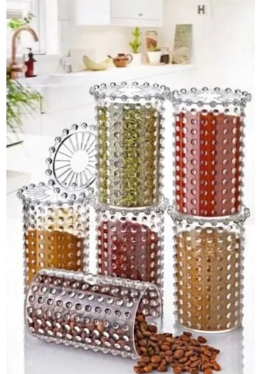 Boncuklu Kavanoz 1 Adet Royaleks-82938 Çok Renkli