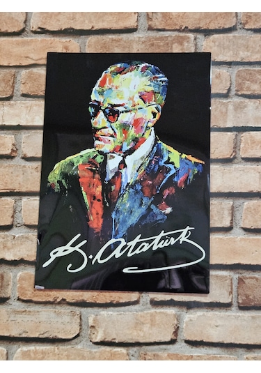 Atatürk Karizmatik Metal Poster