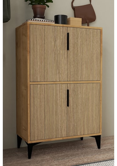 1405 Ada Ayakkabılık 4 Raflı 4 Kapaklı Çok Amaçlı Dolap Kiler Yunus Safir Yunus - Safir