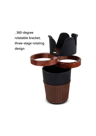 Suitu R151-4 Araba Hava Outlet Depolama Su Kupası Tutucu Cep Telefonu Navigasyonu Çok Fonksiyonlu Saklama Kutusu Maun 1 Adet