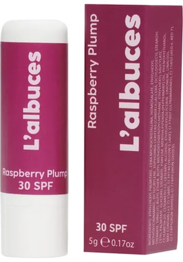 L'albuces Raspberry Plump Lip Balm SPF30