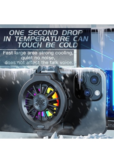 Didadodo Hızlı Soğutma Ve Sessiz Çalışma Güçlü Performans Taşınabilir Telefon Soğutucu Pedi - 67-88mm Uyumlu